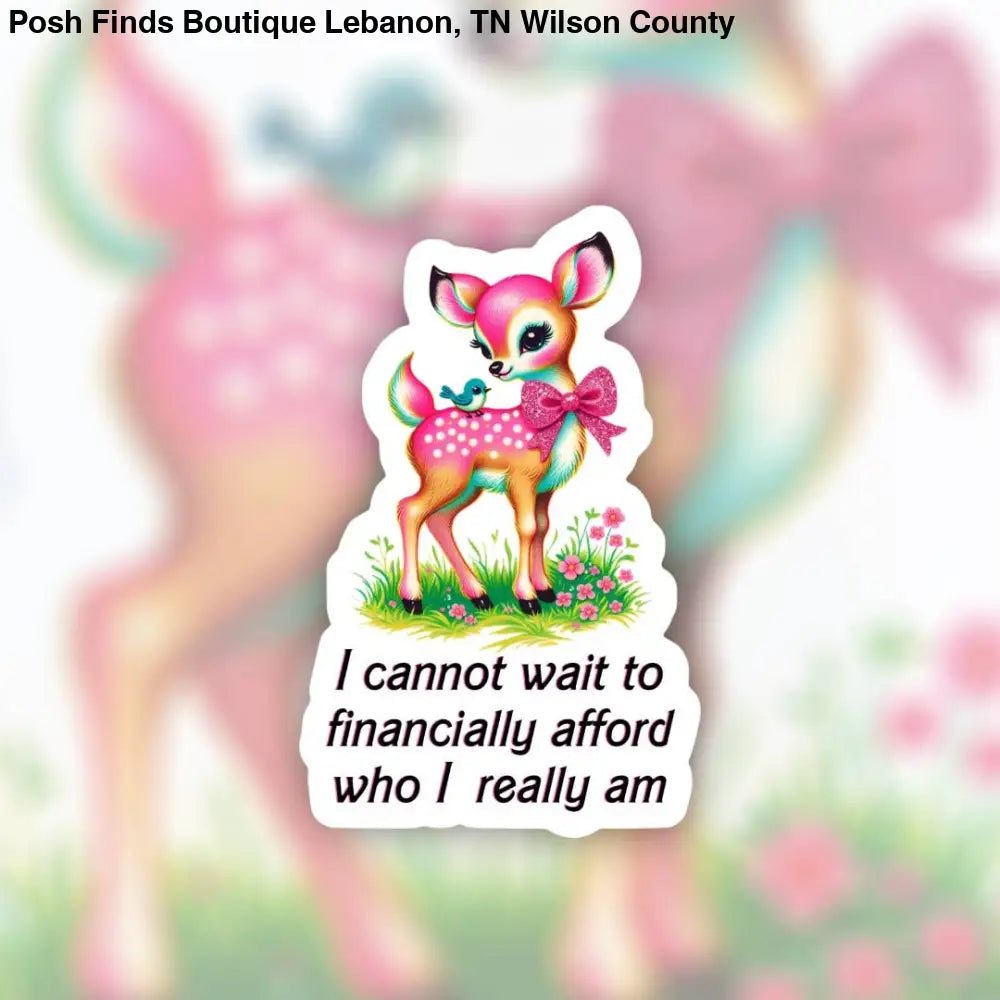 I Cannot Wait to Financially Afford Who I Really Am Sticker