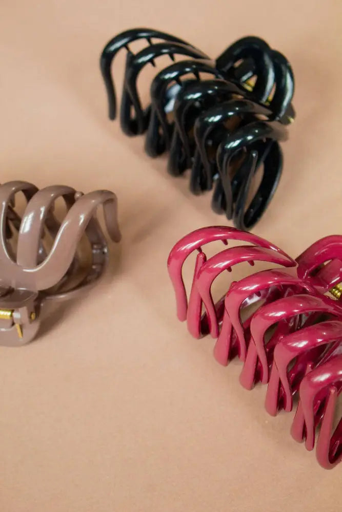 Indestructible Octopus Claw Clip: Maroon
