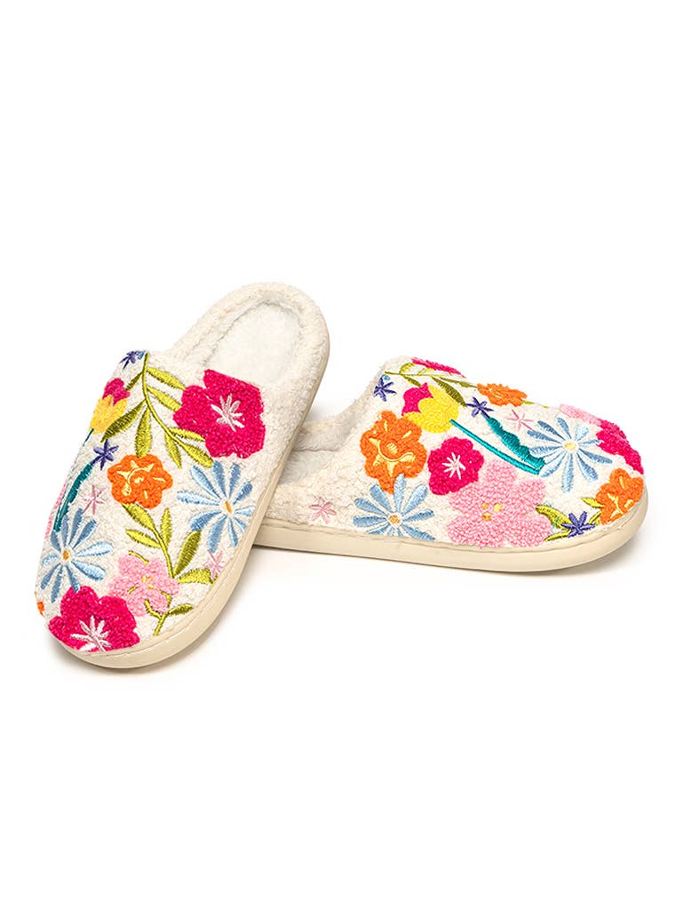 Indoor / Outdoor Slippers - Flowers in Bloom: M/L - Posh Finds