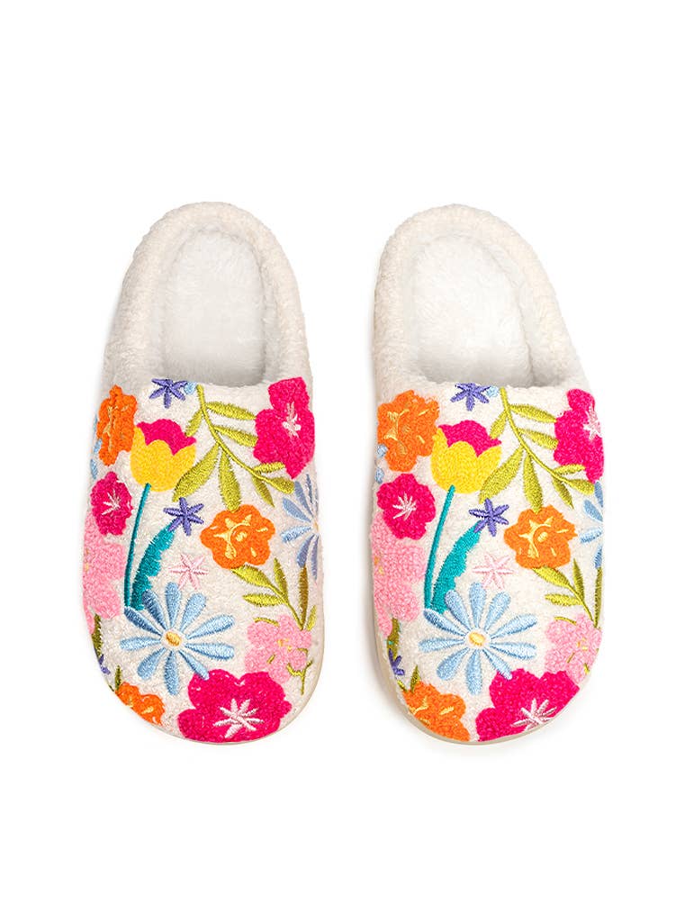 Indoor / Outdoor Slippers - Flowers in Bloom: M/L - Posh Finds