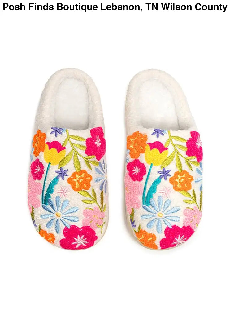 Indoor / Outdoor Slippers - Flowers in Bloom: S/M - Posh Finds