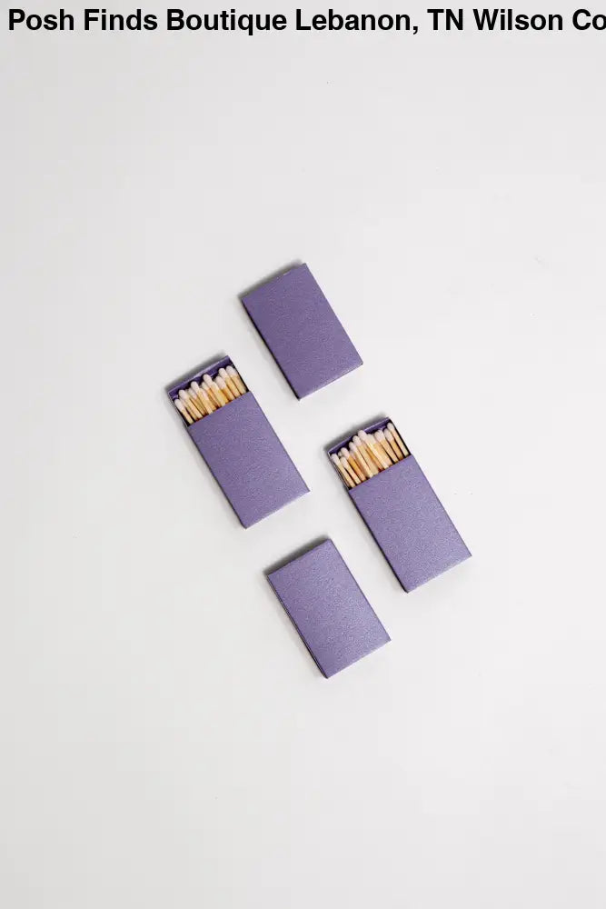 Iridescent Color Matchbox with White Matchsticks: Iridescent Mint - Posh Finds