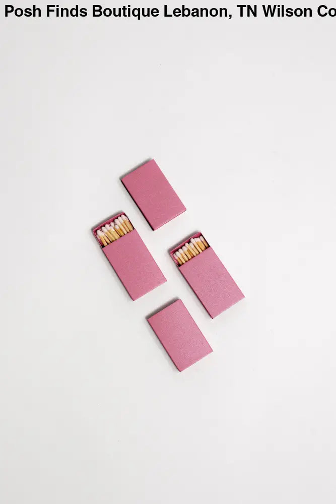 Iridescent Color Matchbox with White Matchsticks: Iridescent Mint - Posh Finds