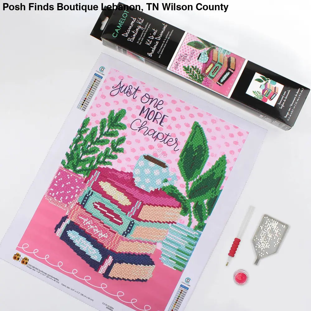 It's a Bookish Life Diamond Painting Kit: 01 Multi - Posh Finds