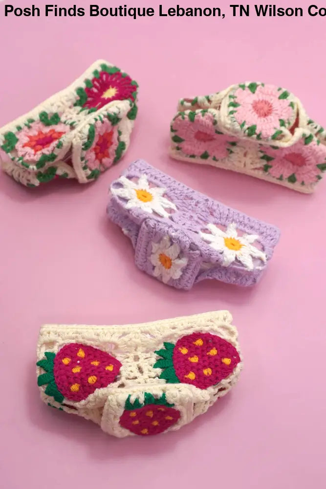 JUMBO HANDMADE CROCHET FLORAL HAIR CLAW CLIPS - Posh Finds