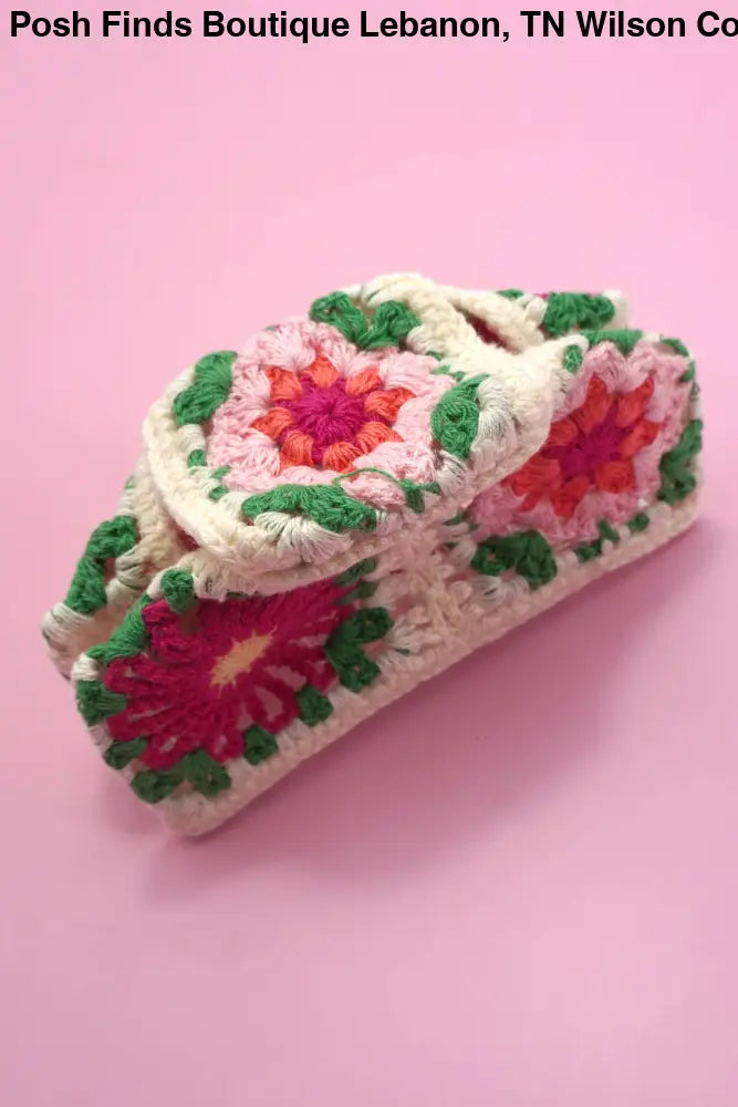 JUMBO HANDMADE CROCHET FLORAL HAIR CLAW CLIPS - Posh Finds