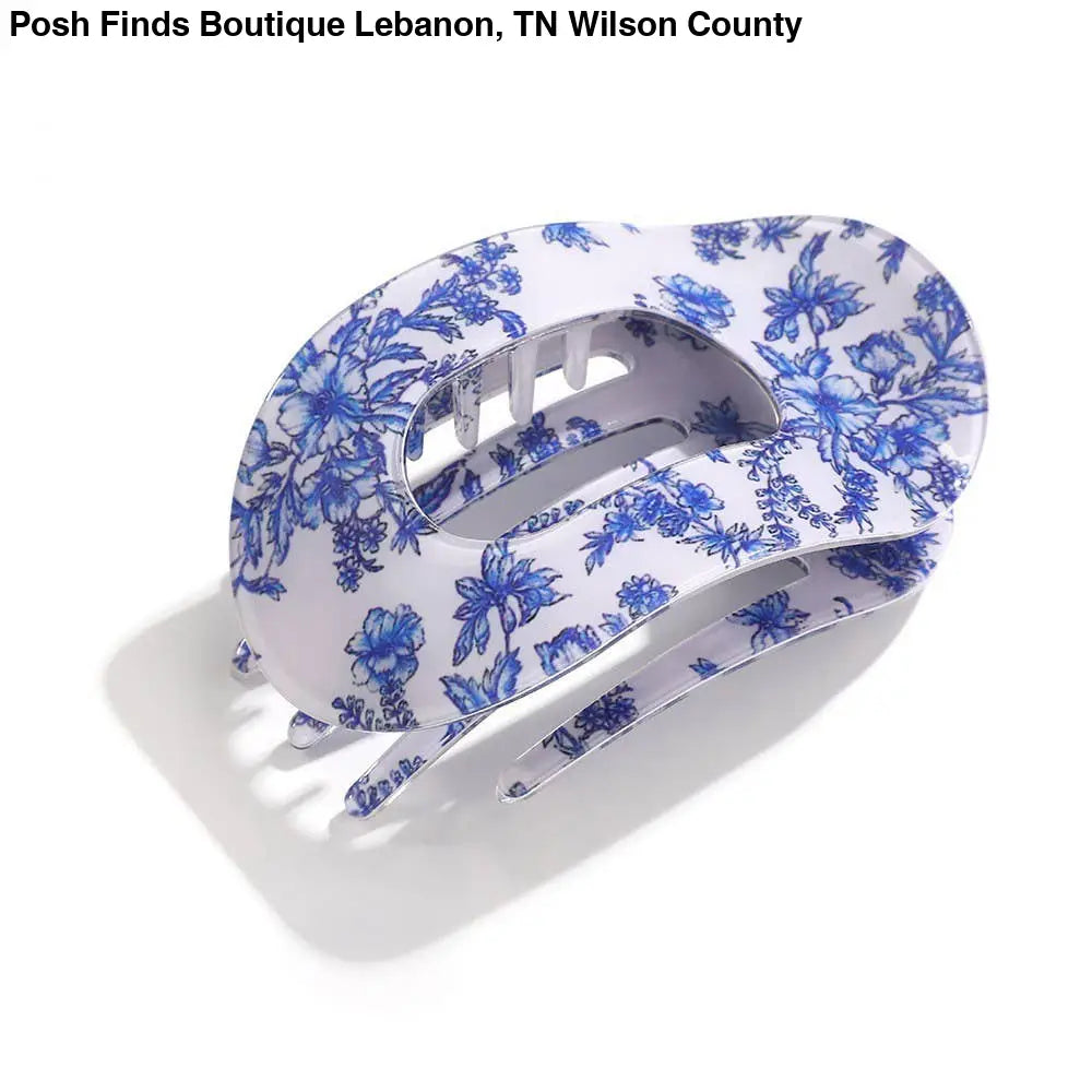 Jumbo Lay Flat Oval Hair Claw Clips - Posh Finds