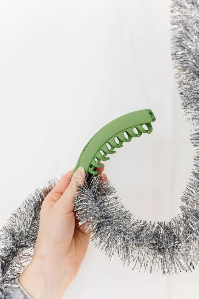 Large Banana Claw Clip: Light Tortoise