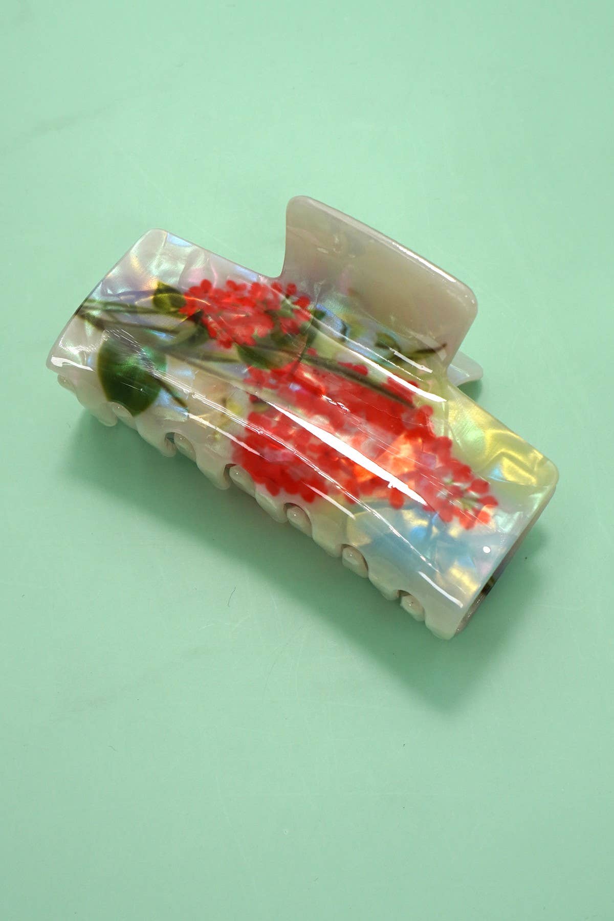LARGE FLORAL HAIR CLAW CLIPS - Posh Finds