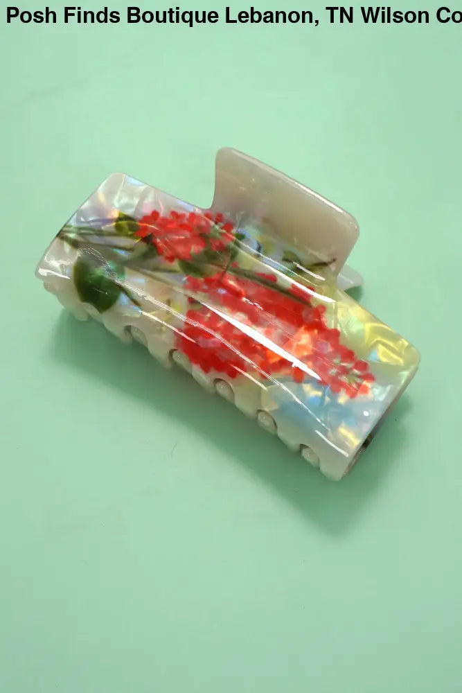 LARGE FLORAL HAIR CLAW CLIPS - Posh Finds
