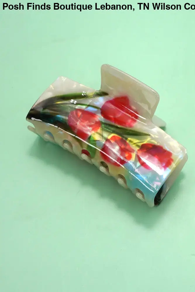 LARGE FLORAL HAIR CLAW CLIPS - Posh Finds