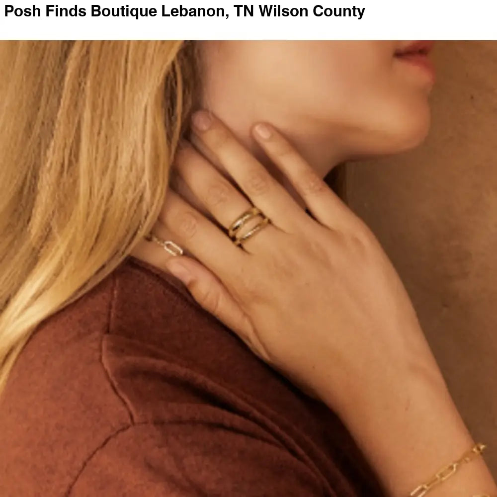 Loren Stewart x Curateur - Deux Open Band 14k Gold Plated Gold Ring Size 7 NWT - Posh Finds