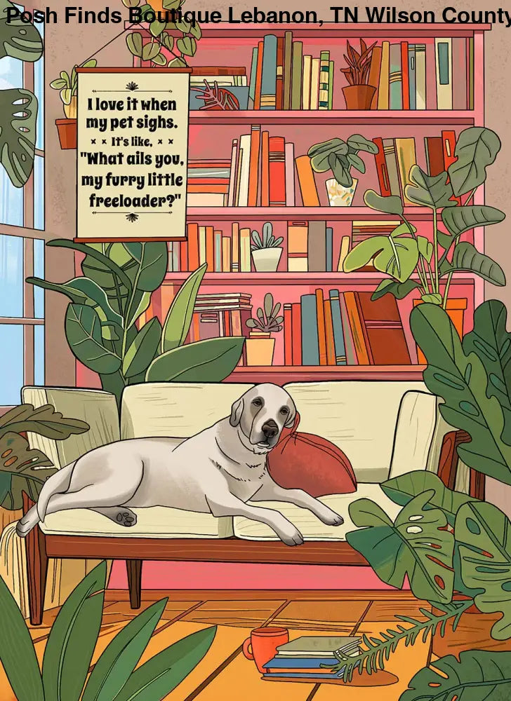 Love it when my pet sighs | Furry Little Freeloader | Puzzle - Posh Finds