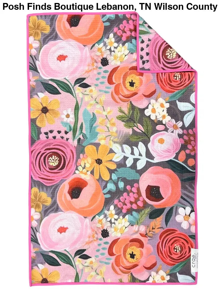 Margaret: Double-Sided Hand Towel: Multi / 17x27 in / Hand Towel - Posh Finds