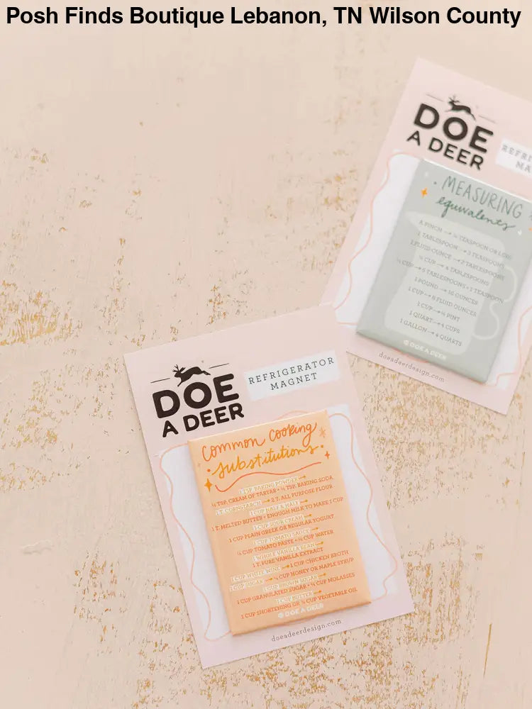 Measuring Equivalents Magnet - Posh Finds