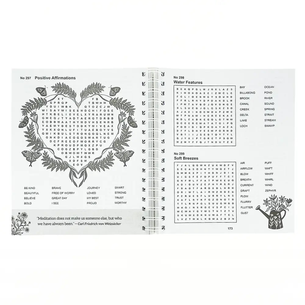 Mindfulness Word Search Adult Puzzle Book