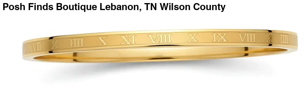 Mini Roman Numeral Bracelet - Posh Finds