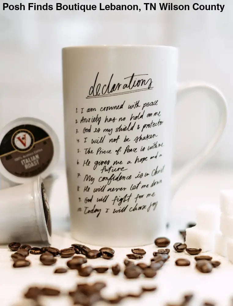 Mug: Declarations Christian 16oz. - Posh Finds