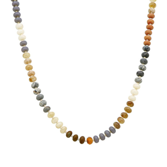 Natural Multi Color Beaded "Candy" Beaded 16"-18" Necklace - Posh Finds