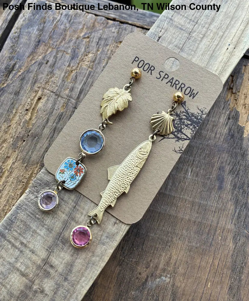 Nature Study Number 2 Vintage Charm Dangles - Posh Finds