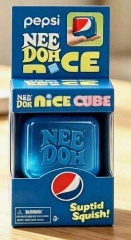 Needoh Blue Soda Square Squishy - toys