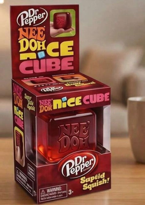 Needoh Dr Pepper Soda Square Squishy - toys