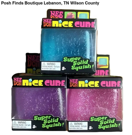 Needoh Glitter Cube Squishy - toys
