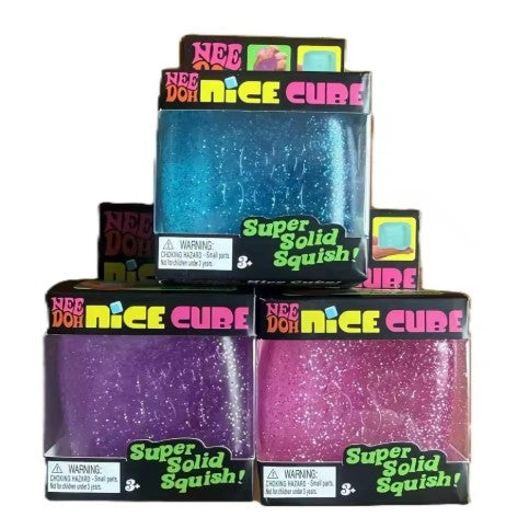 Needoh Glitter Cube Squishy - toys