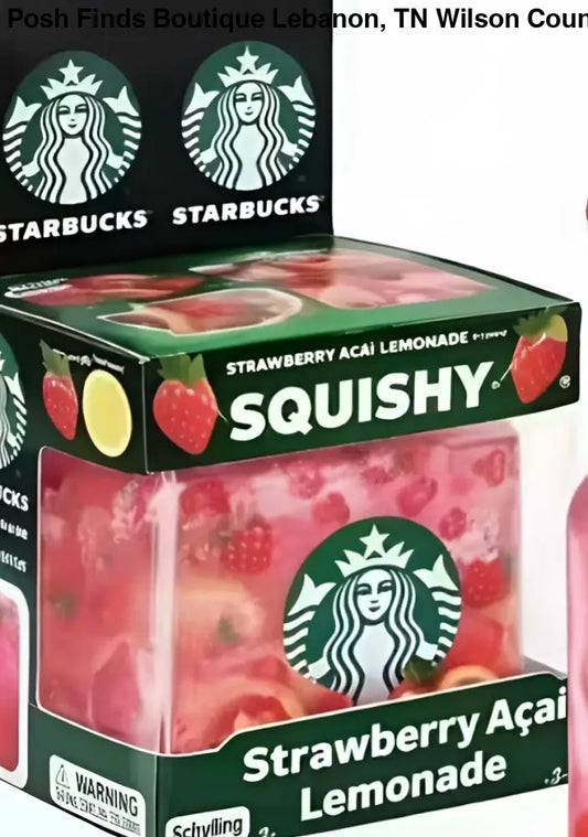 Needoh Strawberry Acai Lemon Square Squishy - toys
