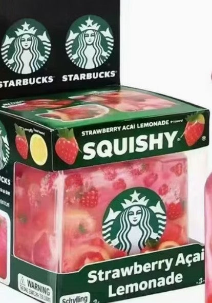 Needoh Strawberry Acai Lemon Square Squishy - toys