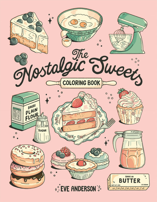 Nostalgic Sweets Coloring Book - Posh Finds