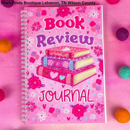 Pink Floral Book Review Journal - Posh Finds