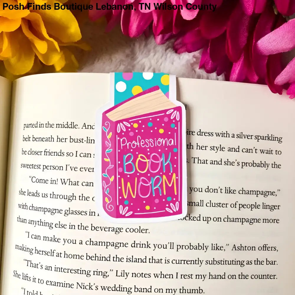 Professional Bookworm Magnetic Bookmark - Posh Finds