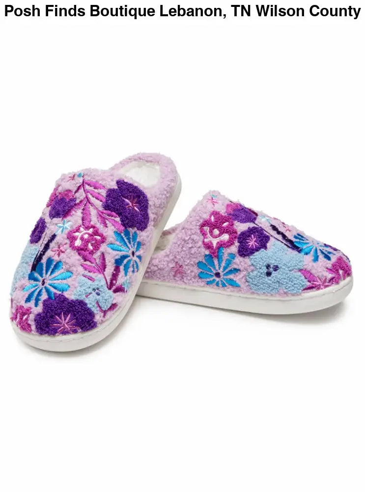 Purple Slippers - Blooming Flowers - Posh Finds