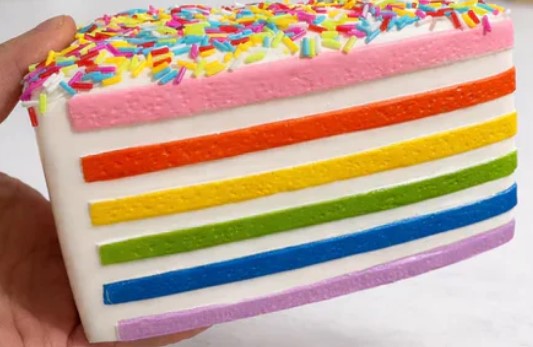 Rainbow Sprinkle Cake Squish - toys