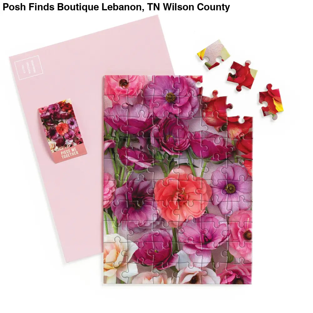 Ranunculus Greeting Card Puzzle