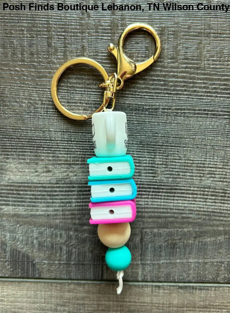 Reading Book Lovers Keychain or Bag Charm: Go Away I’m Reading - Keychain