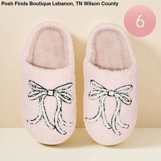 Ribbon Home Slippers - Posh Finds