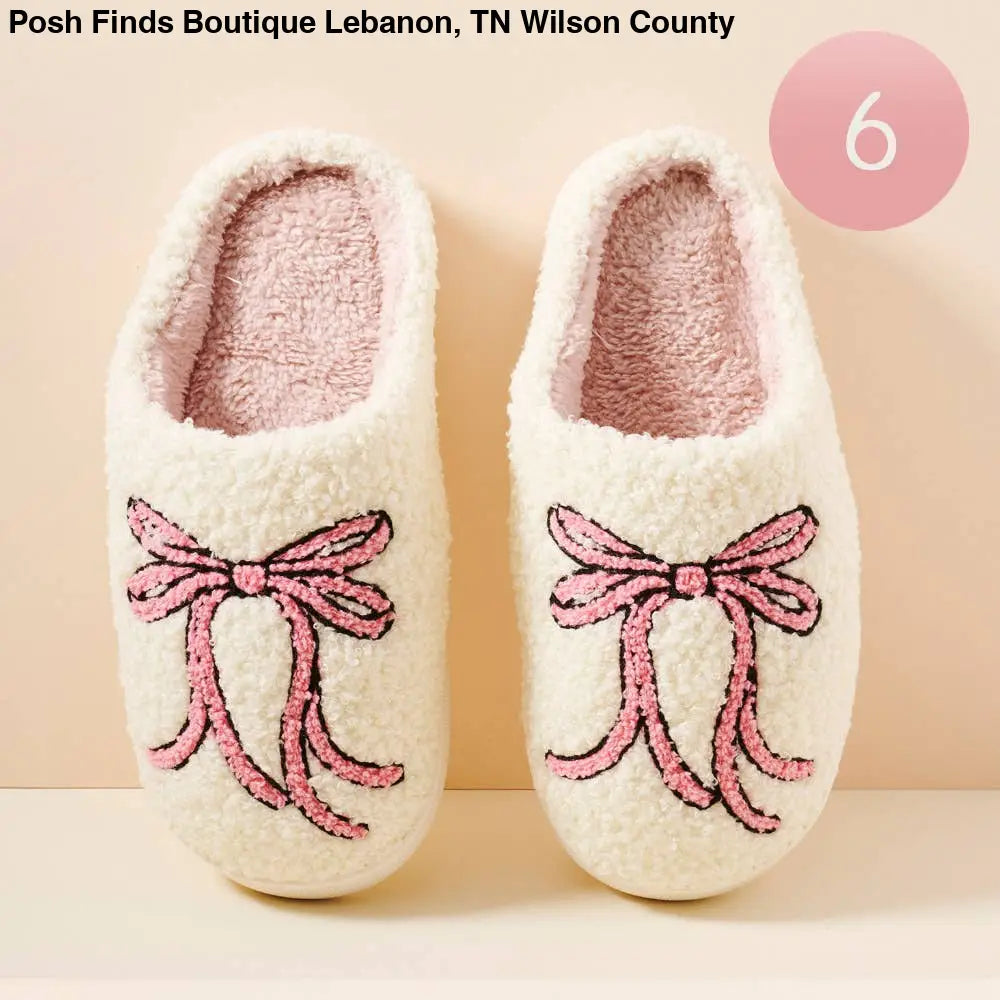 Ribbon Home Slippers - Posh Finds