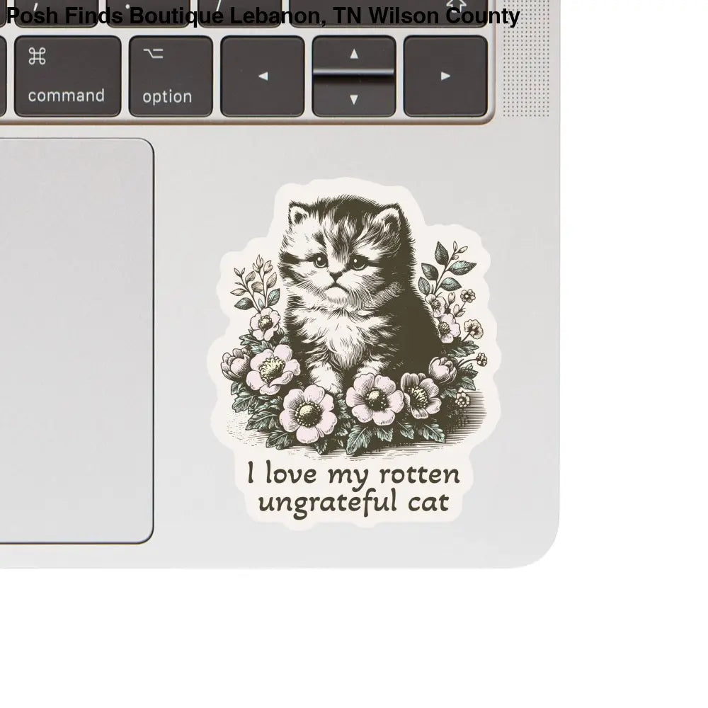 Rotten Kitty Cat Feline Cute High Quality Vinyl Sticker - Posh Finds