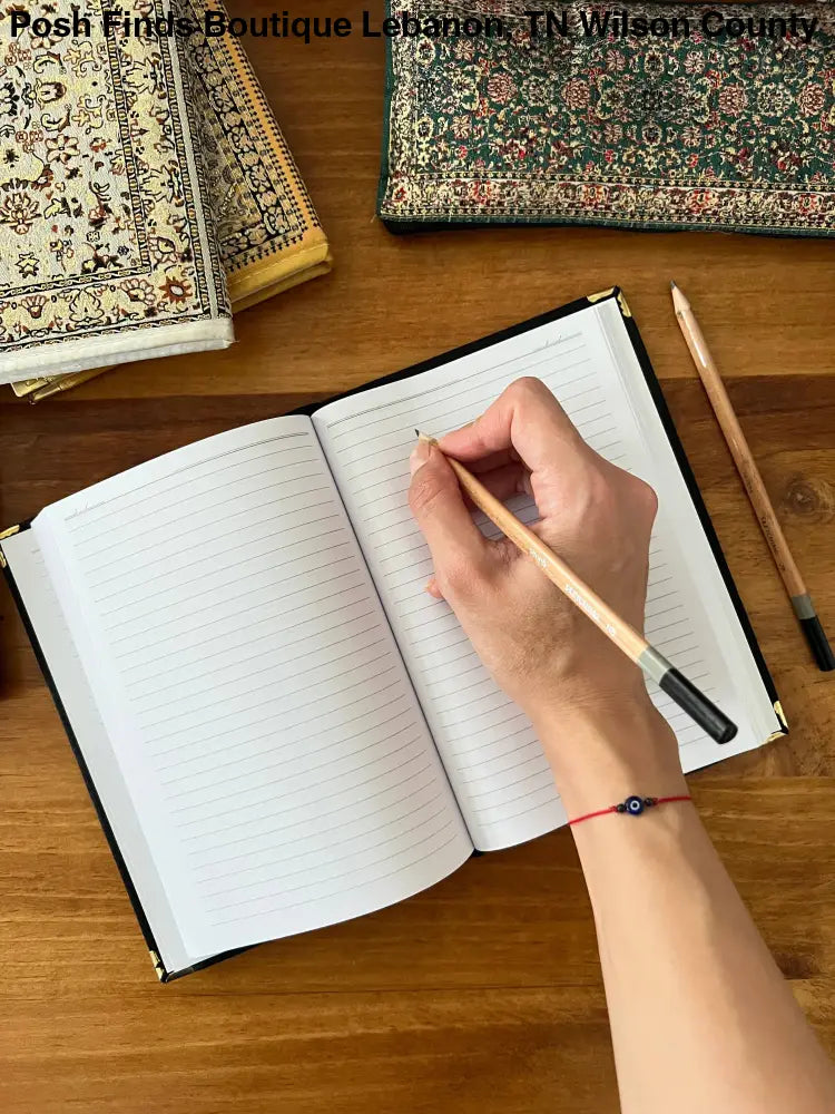 Rug Design Notebook, Handmade Journal, Boho Notebook - Posh Finds