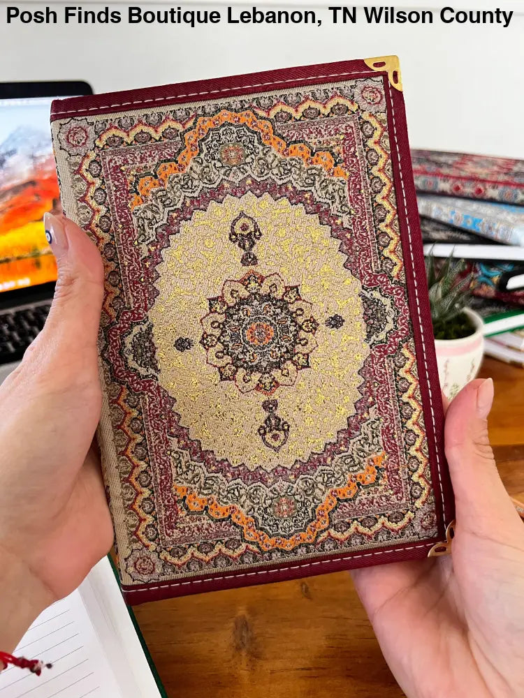 Rug Design Notebook, Handmade Journal, Boho Notebook - Posh Finds