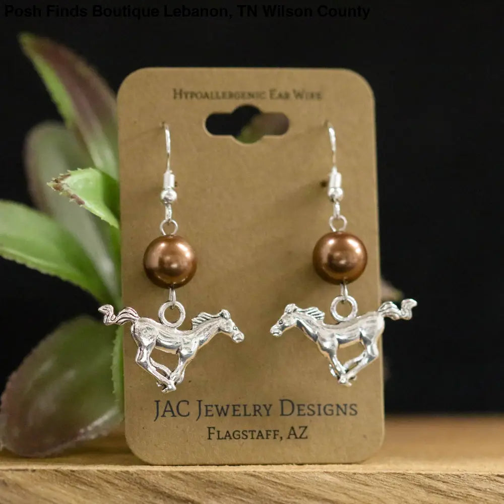 Running Horse Earrings - Posh Finds
