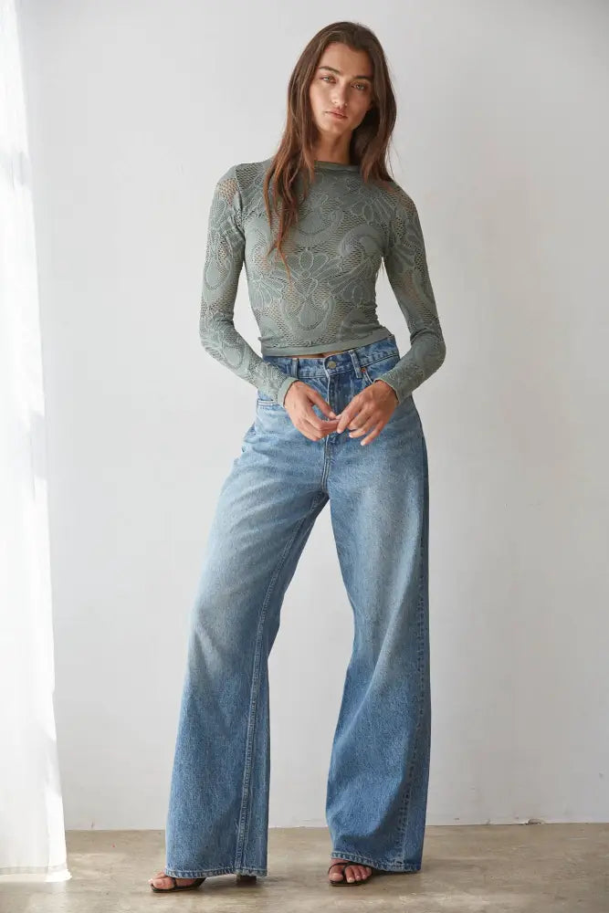 S1228 | Knit Seamless Jacquard Mock Neck Long Sleeve Top: Merlot / ML