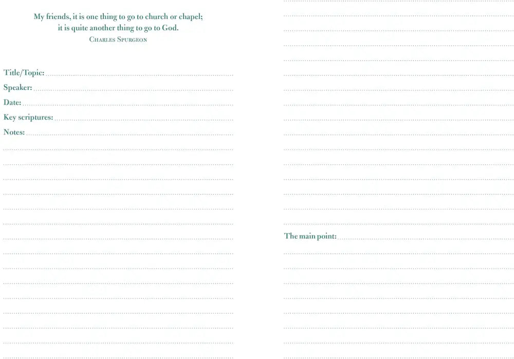 Sermon Notes Journal [Olive Tree] - Posh Finds