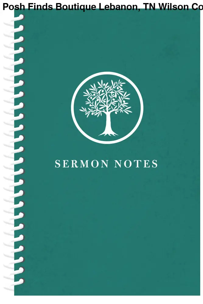 Sermon Notes Journal [Olive Tree] - Posh Finds