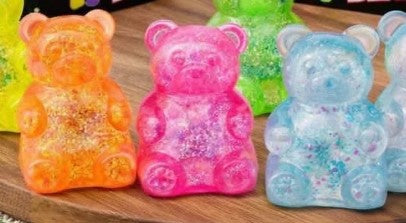 Small Glitter Bear Squish - toys