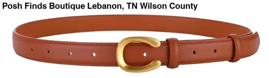 Small Horseshoe Belt Saddle - Posh Finds