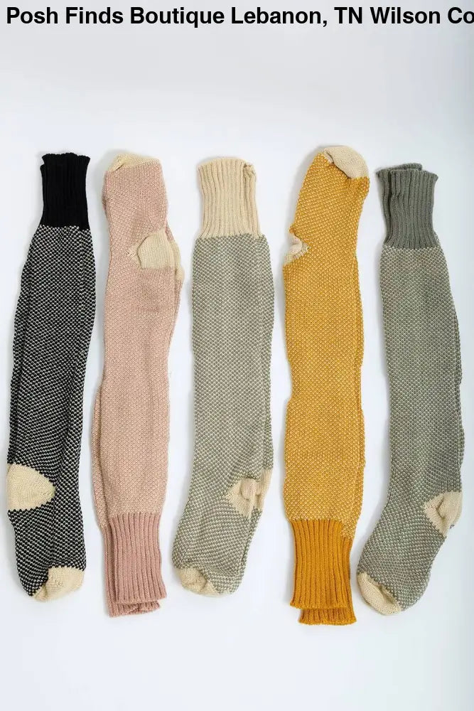 Soft Open Work Knit Lounge Socks: Pink - Posh Finds