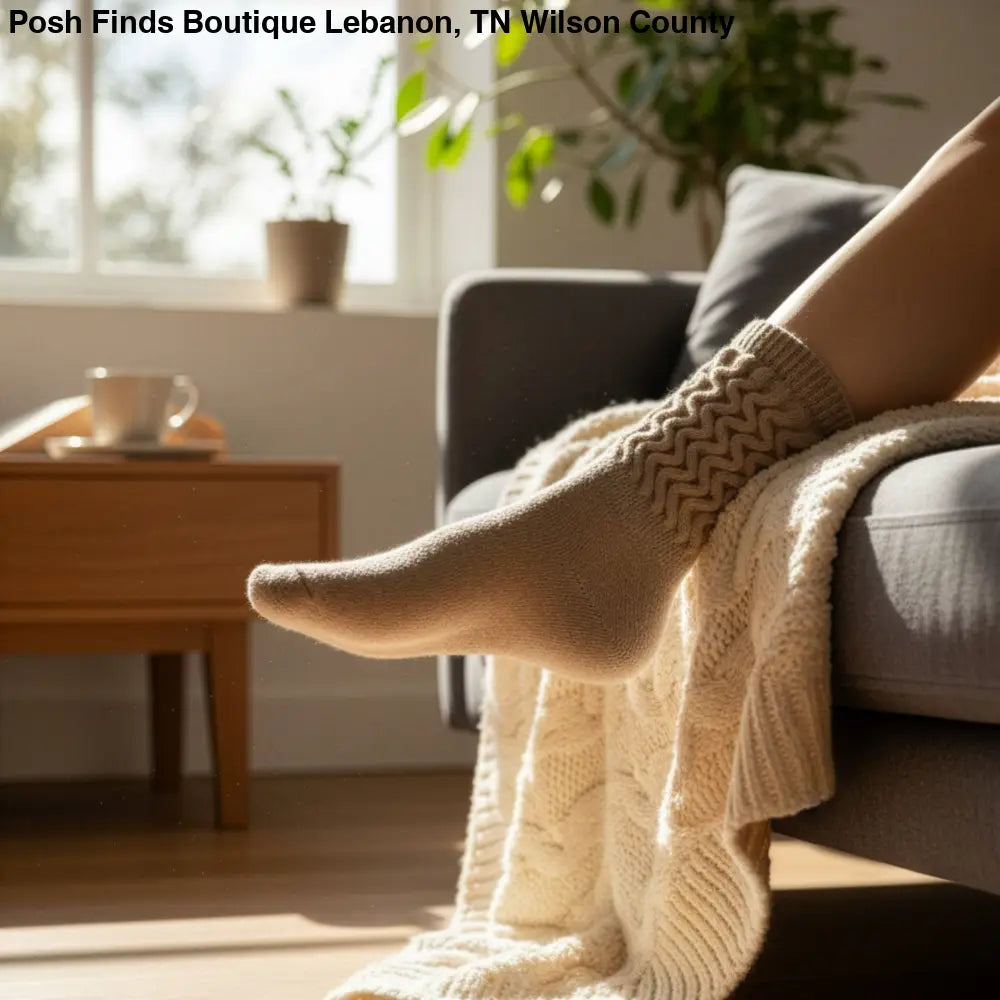Soft Touch Therapeutic Alpaca Socks: Beige / Small - Posh Finds